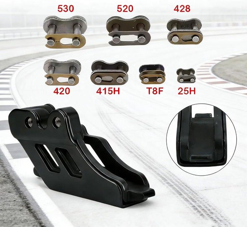 DREAM MOTION Motorcycle Aluminum Chain Guide Protector Sprocket Guard Protector for Honda CRF250R CRF110 Apollo125cc Kawasaki KLX110 KAYO Ducati Suzuki KTM ATV Dirt Bike Accessories(Black) - Image 5